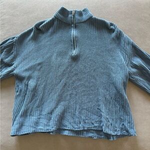 Edikted “Amour High Neck Oversized Zip Sweater”